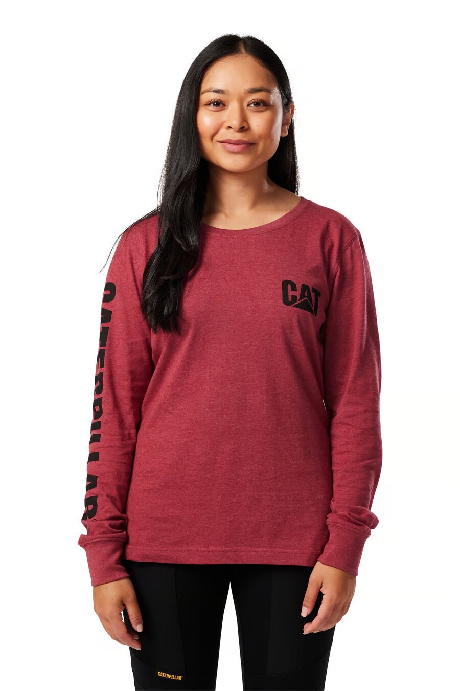 CAT Women's Trademark Banner L/S Tees