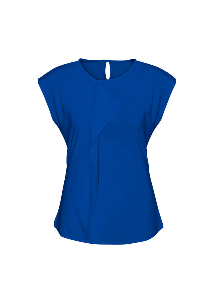 Rosesand Pleat Fold Womens Tops