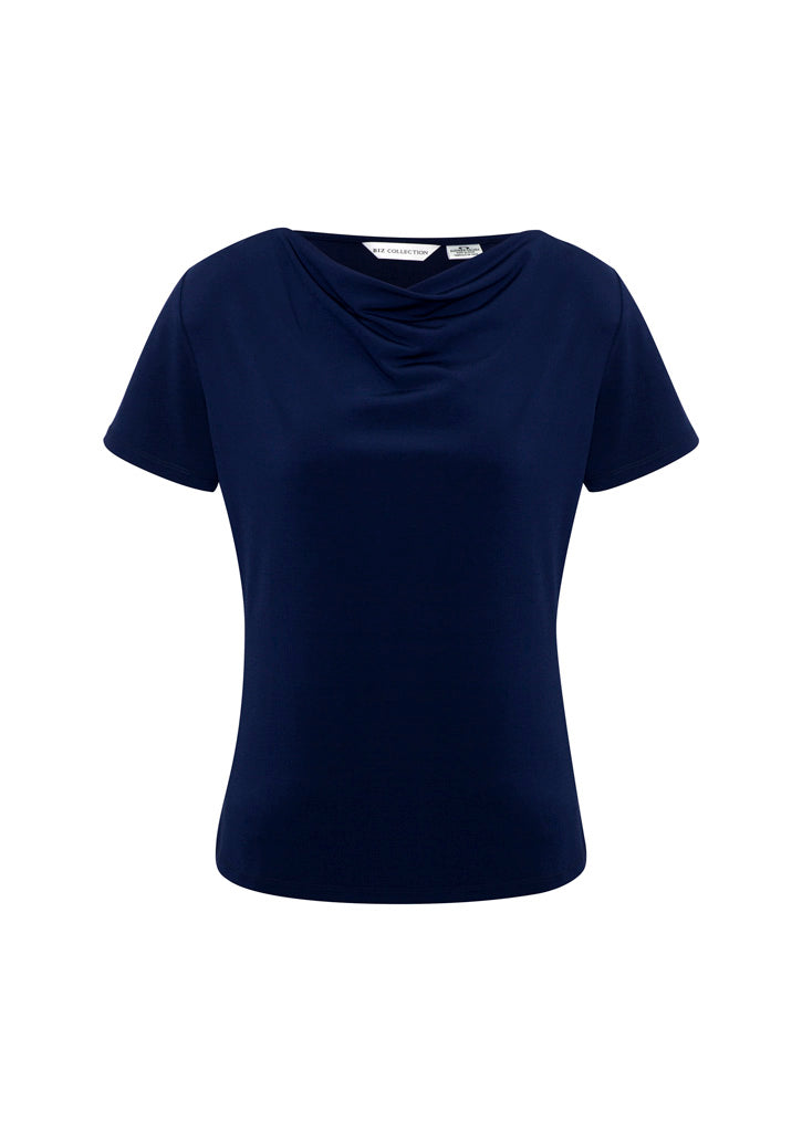 Cosmo Draped Neckline Womens Tops