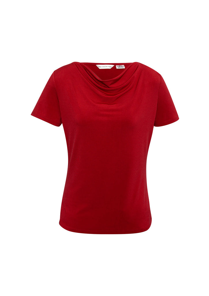Cosmo Draped Neckline Womens Tops