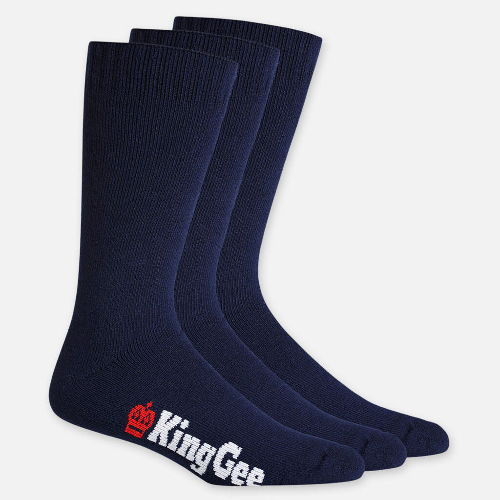 KingGee Men's Bamboo Crew Work Socks