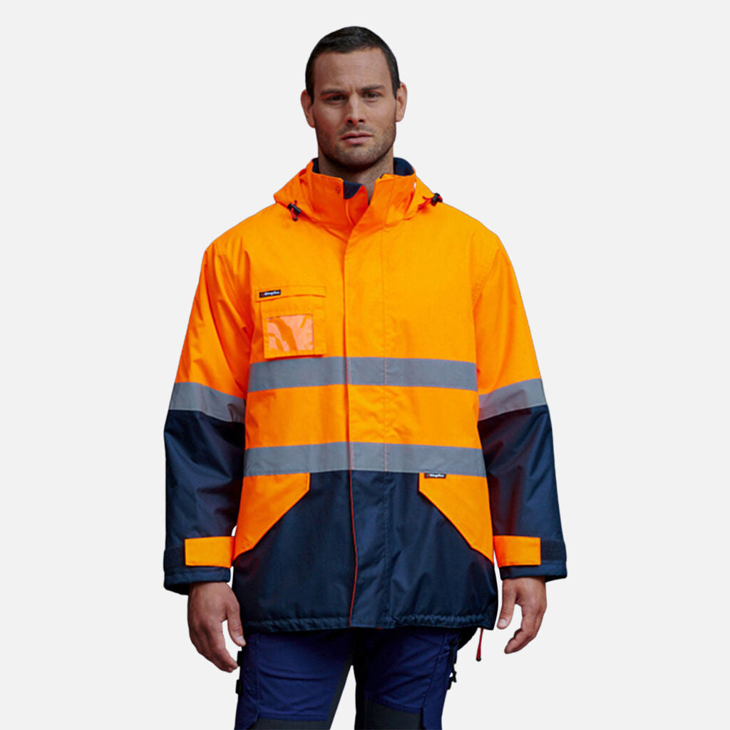 King Gee Originals Waterproof Hi-Vis Lightweight Jackets