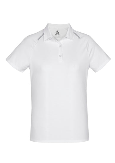 Image showing a woman in a Spartan Anti-Shrink Women's Polo at a professional seminar.