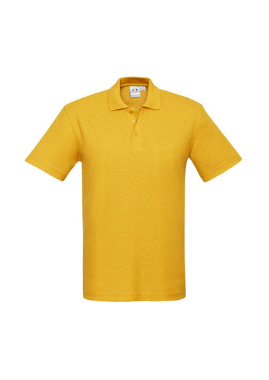 Image depicting a man in a Pique Knitted Flat Collar Men's Polo at a casual business meeting.