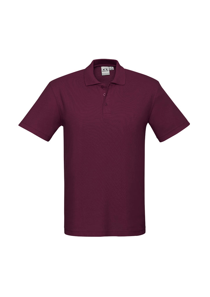 Image depicting a man in a Pique Knitted Flat Collar Men's Polo at a casual business meeting.
