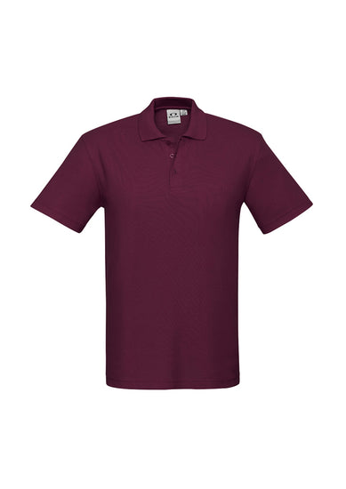Image depicting a man in a Pique Knitted Flat Collar Men's Polo at a casual business meeting.