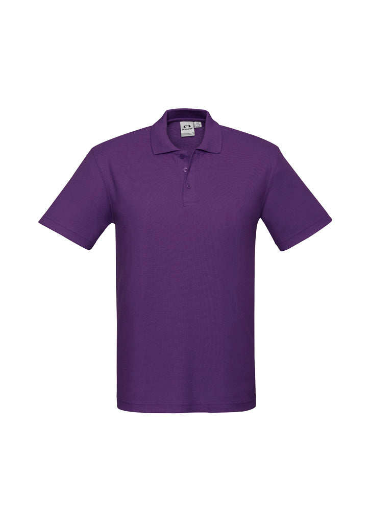 Image depicting a man in a Pique Knitted Flat Collar Men's Polo at a casual business meeting.