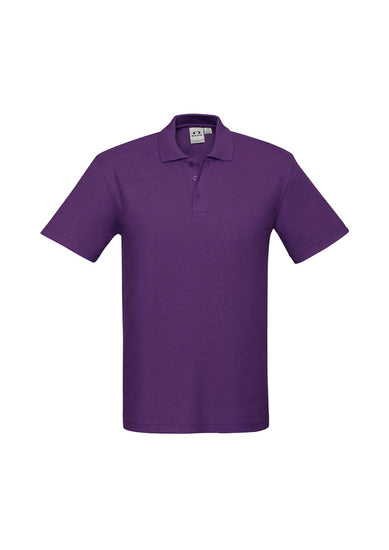 Image depicting a man in a Pique Knitted Flat Collar Men's Polo at a casual business meeting.