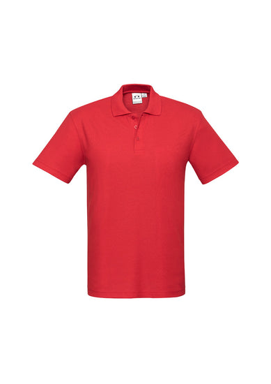 Image depicting a man in a Pique Knitted Flat Collar Men's Polo at a casual business meeting.