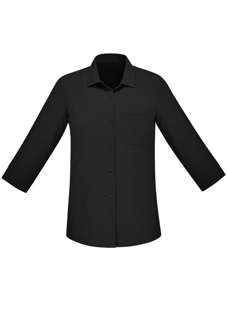 Florence Womens Plain 3/4 Sleeve Shirt