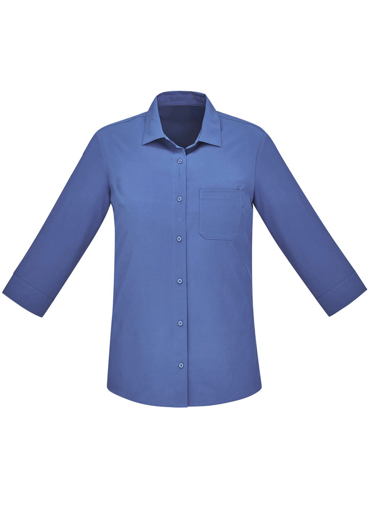 Florence Womens Plain 3/4 Sleeve Shirt