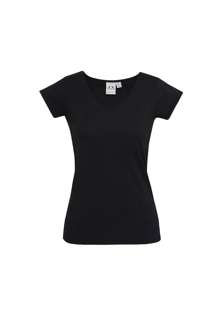 Zonar Fine Edged V-Neck Womens Tees