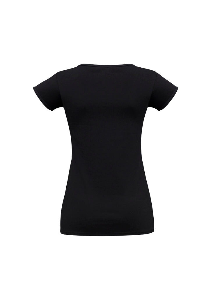 Zonar Fine Edged V-Neck Womens Tees