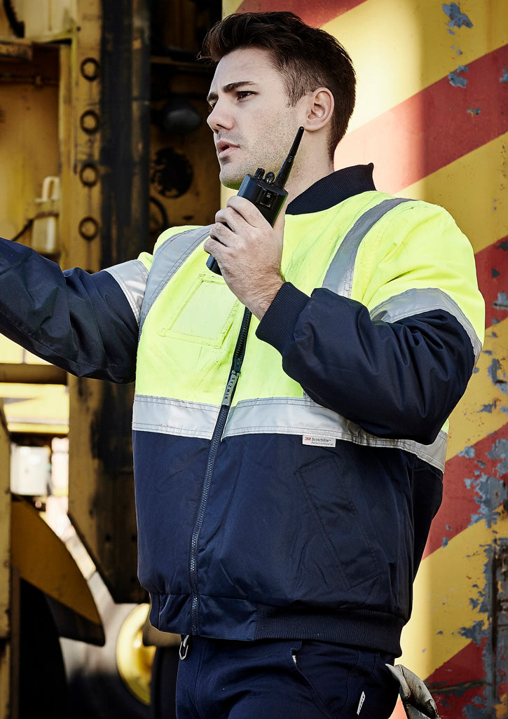 Mens Hi Vis Quilted Flying Jacket