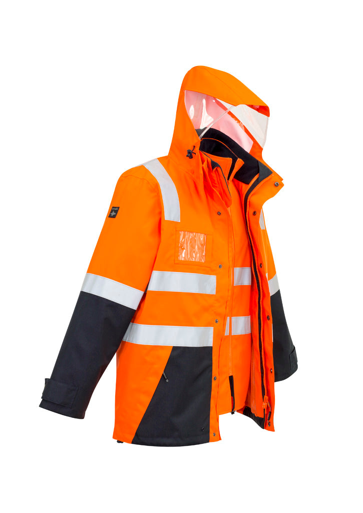 Mens Hi Vis 4 In 1 Waterproof Jackets