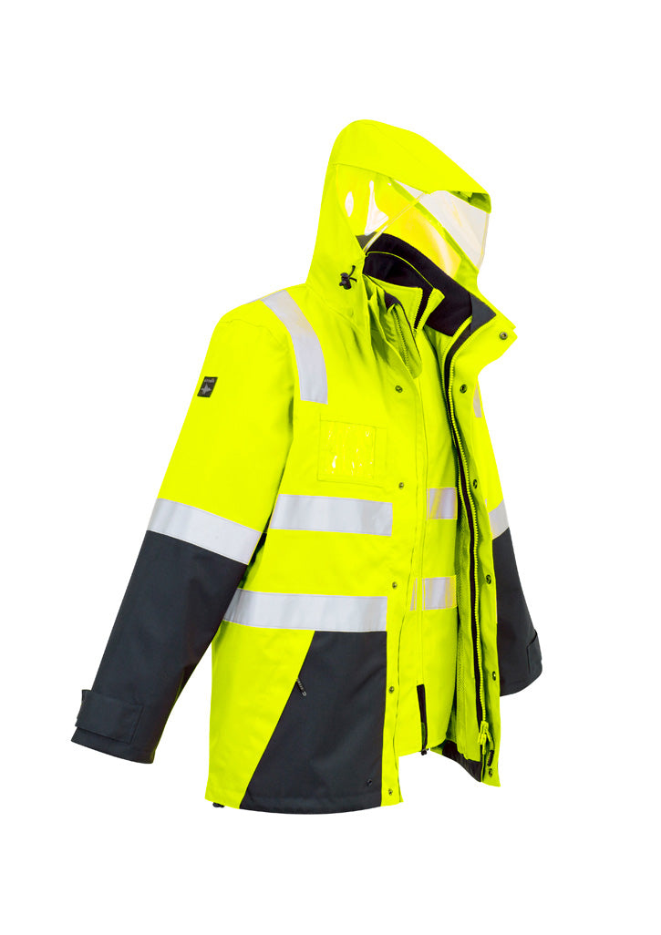 Mens Hi Vis 4 In 1 Waterproof Jackets