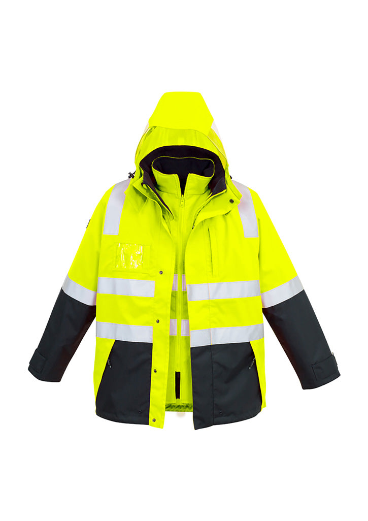 Mens Hi Vis 4 In 1 Waterproof Jackets