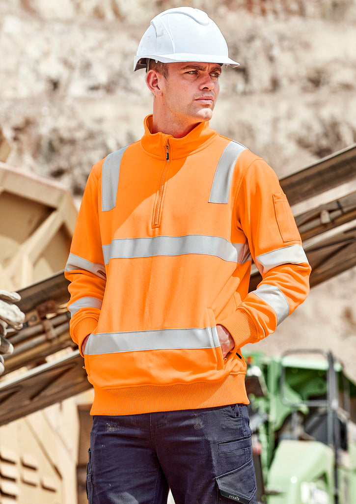 Unisex Hi Vis Vic Rail 1/4 Zip Pullover