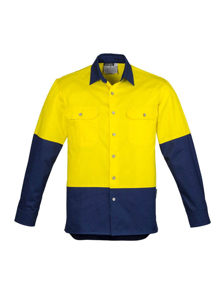 Mens Hi Vis Industrial L/S Shirt