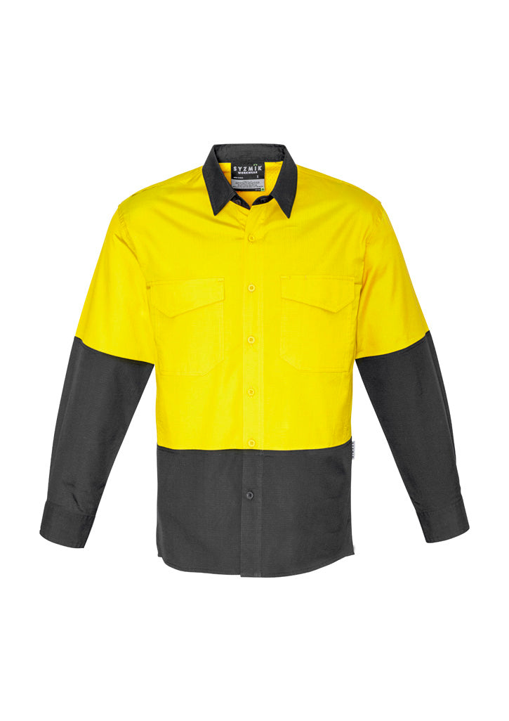 Mens Rugged Cooling Hi Vis L/S Shirt