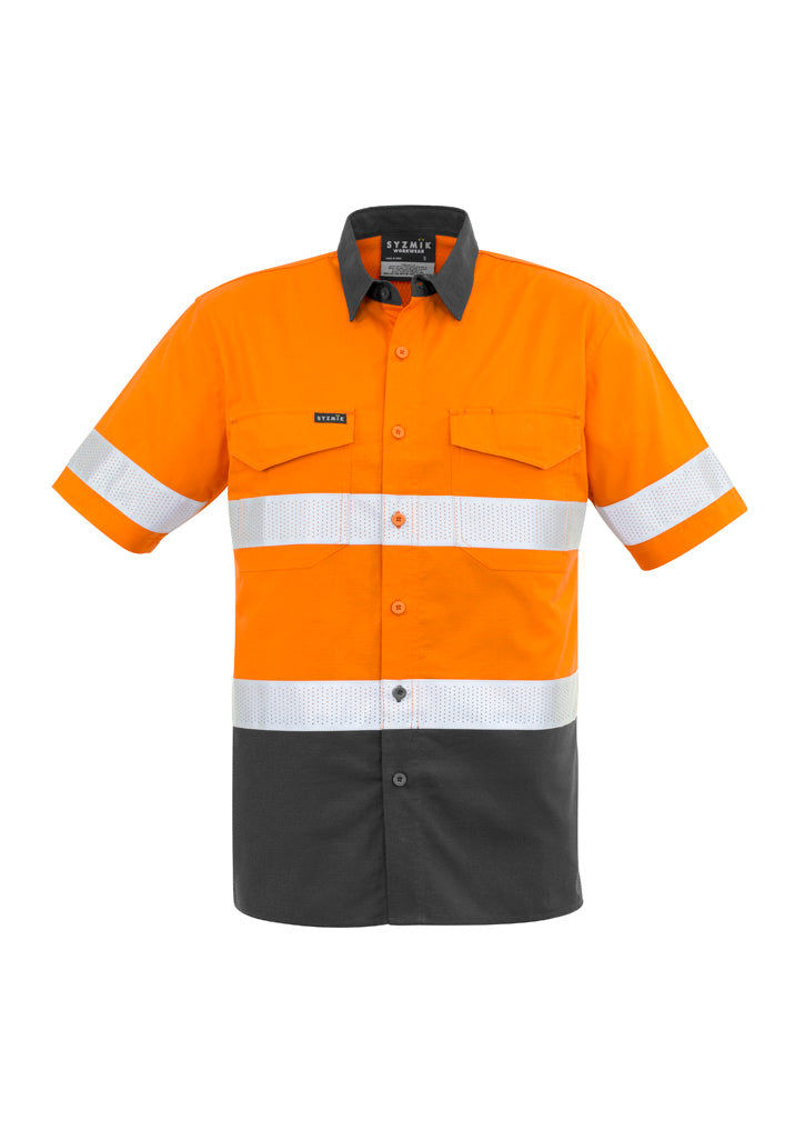 Mens Rugged Cooling Hi Vis Taped S/S Shirt