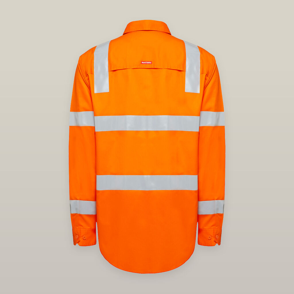 Hard Yakka Women's Biomotion Hi-Vis Taped L/S Shirts