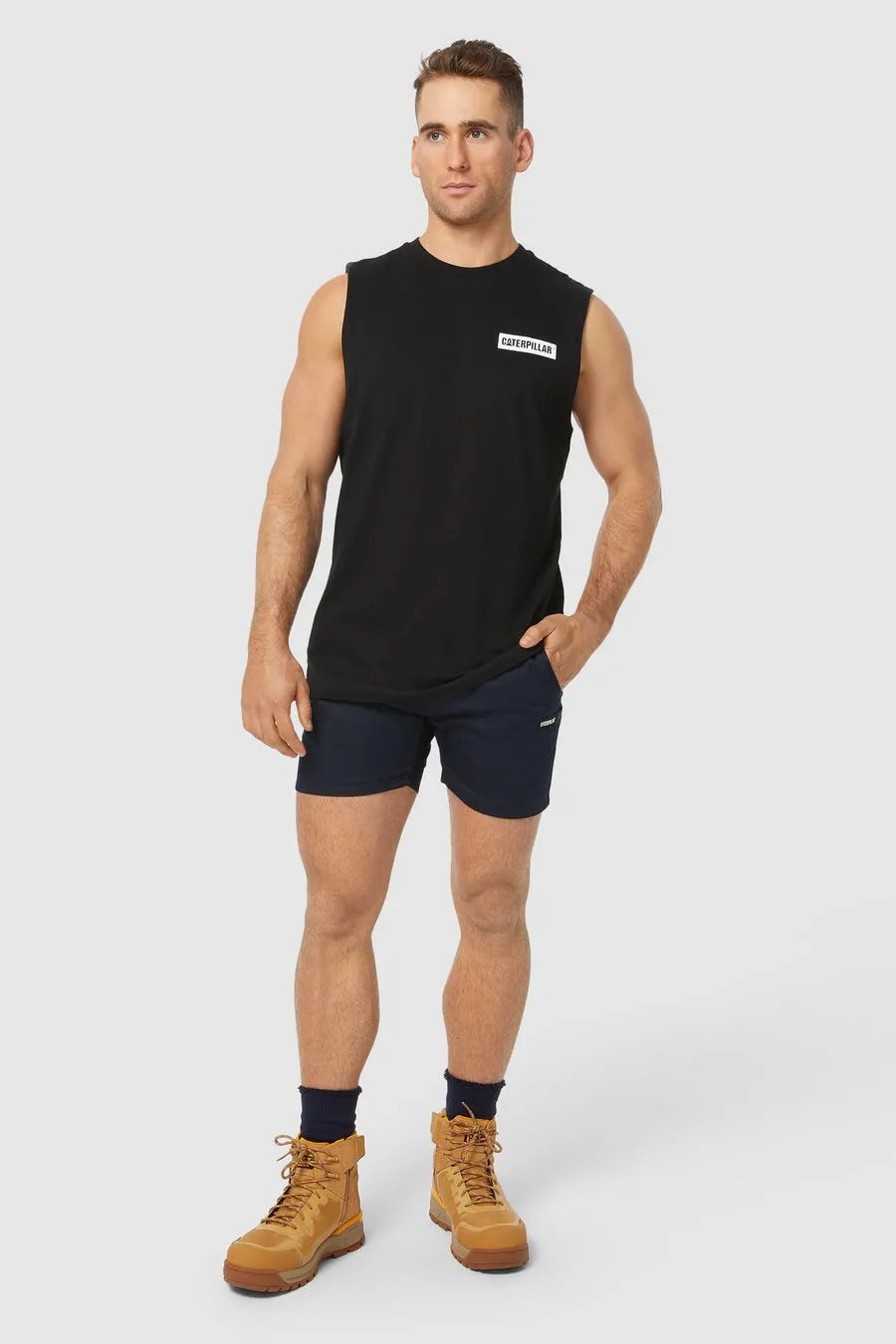 CAT Cotton Icon Muscle Tees