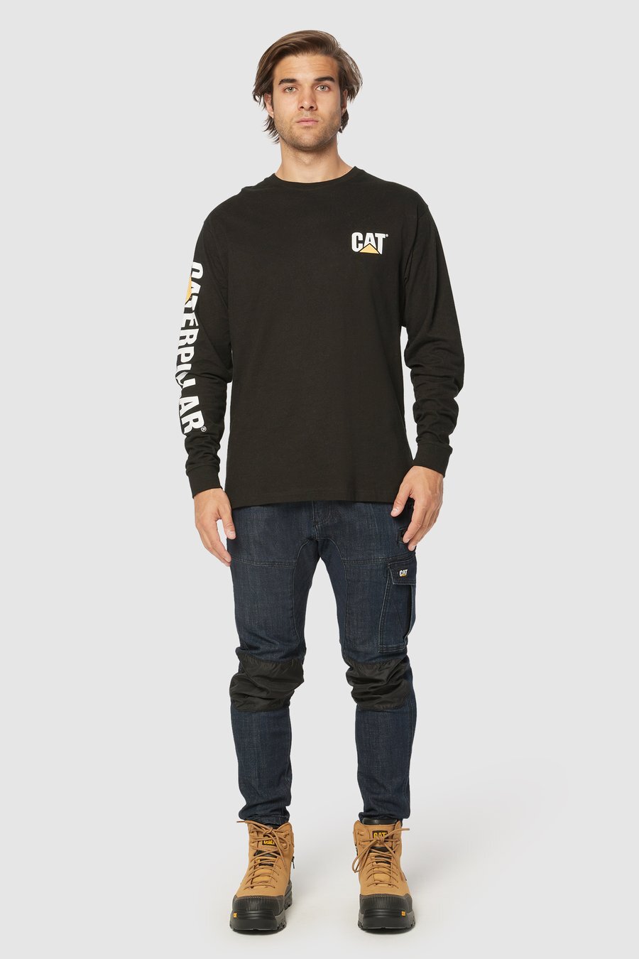 CAT Trademark L/S Banner Tees