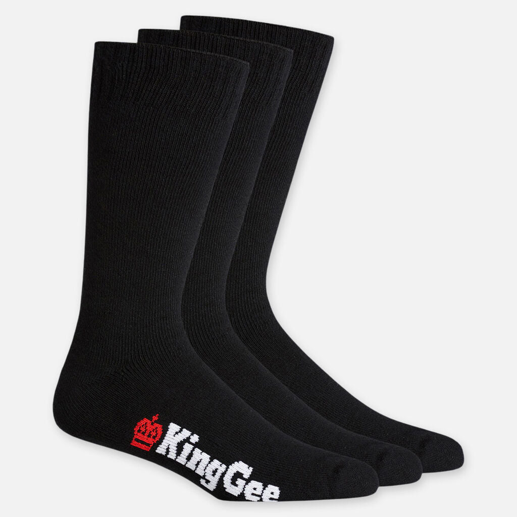 KingGee Men's Bamboo Crew Work Socks